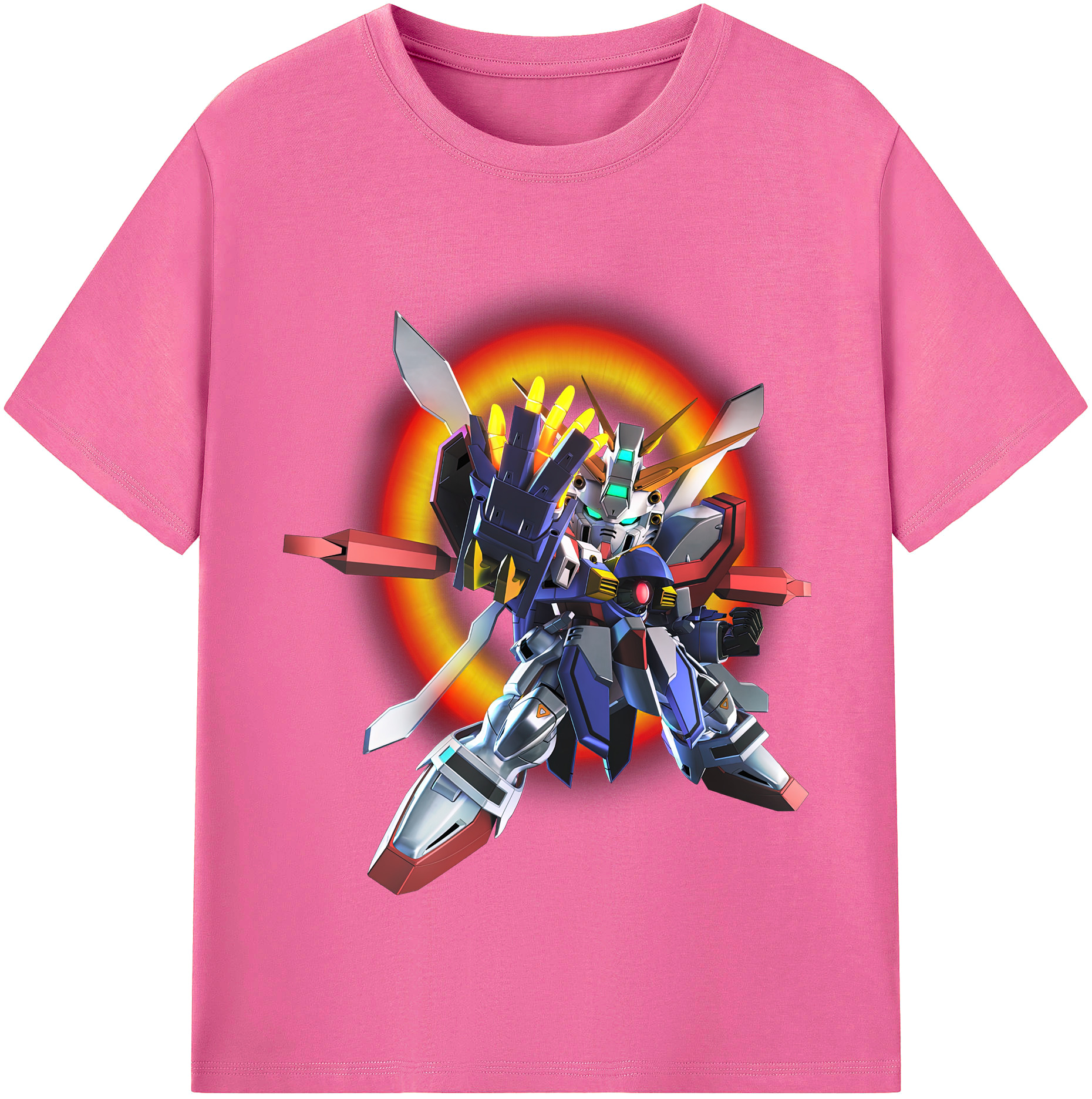 （画像用） 機動戦士ガンダム Mobile Suit Gundam レディースカジュアルプリントTシャツ（綿100％）